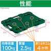 MPB-600NJS-GN 連結式ルートバン 615X415 ナイロン車輪 4輪自在 ストッパー付 TRUSCO 25260499