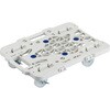 MPK-500NJS-W 連結式ルートバン メッシュタイプ 515X385 ナイロン車輪 4輪自在 ストッパー付 白 TRUSCO 25260648