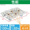 MPK-500NJ-W 連結式ルートバン メッシュタイプ 515X385 ナイロン車輪 オール自在 白 TRUSCO 25260666