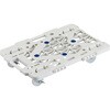 MPK-600NJS-W 連結式ルートバン メッシュタイプ 615X415 ナイロン車輪 4輪自在 ストッパー付 白 TRUSCO 25260885