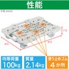 MPK-600NS-W 連結式ルートバン メッシュタイプ 615X415 ナイロン車輪 自在側ストッパー付 白 TRUSCO 25260964