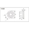 B779-0008 フランジナット スチール・三価クロメート仕上げ TRUSCO 25264516