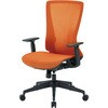 TMCC-OR ハイバックメッシュチェア 肘付 TRUSCO 25267587