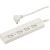 LED個別スイッチ付電源タップ 雷ガード ホコリシャッター オーム電機