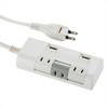独立回転タップ USBポート付 3個口 オーム電機