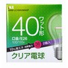 【白熱電球】クリア電球  2個入 クリア マクサー電機