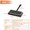 life-055 usb type-c hdmi ϊP[u 4k VGA Audio USB3.0 5in1 xXgAT[ 25691297