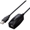USBケーブル 延長コード 5m USB 2.0 (USB-A オス-USB-A メス) 最大20mまで接続延長可 エレコム