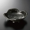 角深皿(黒釉) スリーライン