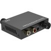COAXIAL&Toslinkデジタル音声/アナログ(RCA)/3.5mmミニジャック出力変換機 オーディオコンバーター テック