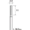 超硬カッター 軸径3mm 円柱 クロスカット ミニター