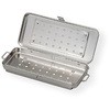 卓上オートクレーブ用角カスト F-CL フタ・底フィルタ式 310×130×40mm 松本製器