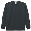 4.3オンスドライロングスリーブTシャツ ポリジン加工 ブラック MS1609-16シリーズ LIFEMAX
