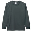 4.3オンスドライロングスリーブTシャツ ポリジン加工 チャコールグレー MS1609-22シリーズ LIFEMAX