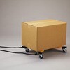 351020 コンパクトカート エックスカート 耐荷重65kg 黄 350×450×100mm 日本緑十字社 26423296