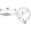 EA638MC-3 打込み丸カン ステンレス製 EA638MCシリーズ エスコ 26445827