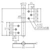 EA951CT-38 旗丁番 ステンレス製/左右兼用 EA951CTシリーズ エスコ 26459267