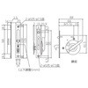 EA951KG-30 引戸鎌錠 UD型 30-39mm/51mm エスコ 26461918