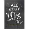 黒板テイスト 2BUY 10%OFF ポップ・ポスター おしゃれEXPO