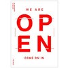 シンプル OPEN(赤) ポップ・ポスター おしゃれEXPO