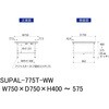 SUPAL-775T-WW �y�ʍ�Ƒ�/�ω׏d150kg_��������_���ʒI�t_���[�N�e�[�u��150�V���[�Y_�ሳ�����~���V�� �R���H�� 26814578