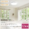 LC-E12 10段階調光 LEDシーリングライト リモコン付き YAMAZEN(山善) 27029250