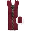 玉付きファスナー20cm No.3 アンティークゴールド 止め 10本入 YKK
