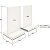 ユニット什器ULシリーズ 両面バックボード 間口600mm (連結タイプ) 中日販売
