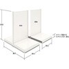 ユニット什器ULシリーズ特価台 両面バックボード(連結タイプ) 中日販売