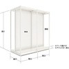 前柱付ユニット什器LTシリーズ 両面バックボード (連結タイプ) 中日販売