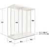 前柱付ユニット什器LTシリーズ 両面バックネット (連結タイプ) 中日販売