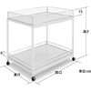 ZY重量用2段ワゴンB(キャスター) 中日販売