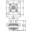 ロータンク式大便器用，ボールタップHH06021N用ダイヤフラム弁 TOTO
