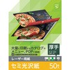 レーザープリンター用紙 セミ光沢紙 両面印刷 エレコム