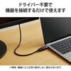 AD-CHDMIADBK 変換アダプタ (TypeC-HDMI) 4K 30Hz 【Windows PC Chromebook MacBook Pro/Air iPad 各種対応】 エレコム 28745038