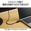 AD-CHDMIQDBK 変換アダプタ (TypeC-HDMI) 4K 60Hz 【Windows PC Chromebook MacBook Pro/Air iPad 各種対応】 エレコム 28745047