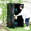 ISM-750(BK) 多用途ロッカー 収納庫 物置 屋外使用可 YAMAZEN(山善) 28747804