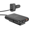 USB-A 5ポート カーチャージャー 52W QC3.0×1 USB2.0×4 ORICO