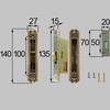 引戸引手内錠セット トステム(LIXIL)