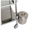 カート用取付式汚物缶(取付金具付) 松吉医科器械