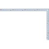 曲尺 広ピタ シルバー 50cm 表裏同目 9段目盛 JIS シンワ測定