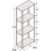 軽量棚ERR開放型H2400 有効棚 3段＜配送時組立サービス付＞ イトーキ