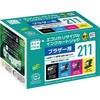 リサイクルインク Brother対応 LC211-4PK エコリカ