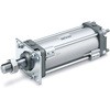 標準形エアシリンダ(角形カバー) ロッド側フランジ形 チューブ内径:40mm SMC