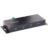 USBハブ/USB3.0(5Gbps)接続/4ポート(4xUSB-A)/産業用メタル筐体/ESD保護/サージ保護 StarTech.com