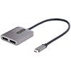 USB-C - 2x DisplayPort 1.4 変換アダプター/デュアルモニター/5K60Hz/Windowsの5/MSTハブ/ ディスプレイポート分配器 StarTech.com