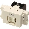 RJ45モジュラージャック+JISプレート用アダプタセット コーニング