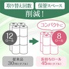 28277×8 クリネックス トイレットペーパー 長持ちロール 日本製紙クレシア 31287560
