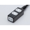 TRIS15-203-BK ソフトタイププラグ 3個口タップ型 TRUSCO 31445813
