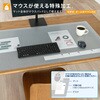 DM-146MW(41334) 斜めカット デスクマット 下敷き付き グレー 半光沢 マウス対応 軟質 PLUS(プラス)[文具] 31531535